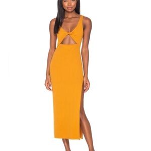 NWT L Space “Nico Dress” in orange - size M